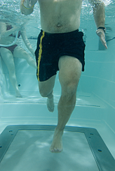 underwater running